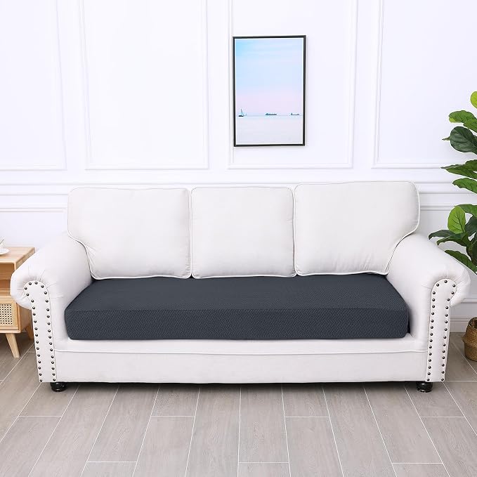 Smiry Waterproof Couch Cushion Covers, Stretch Jacquard Sectional Couch Covers - Image 5