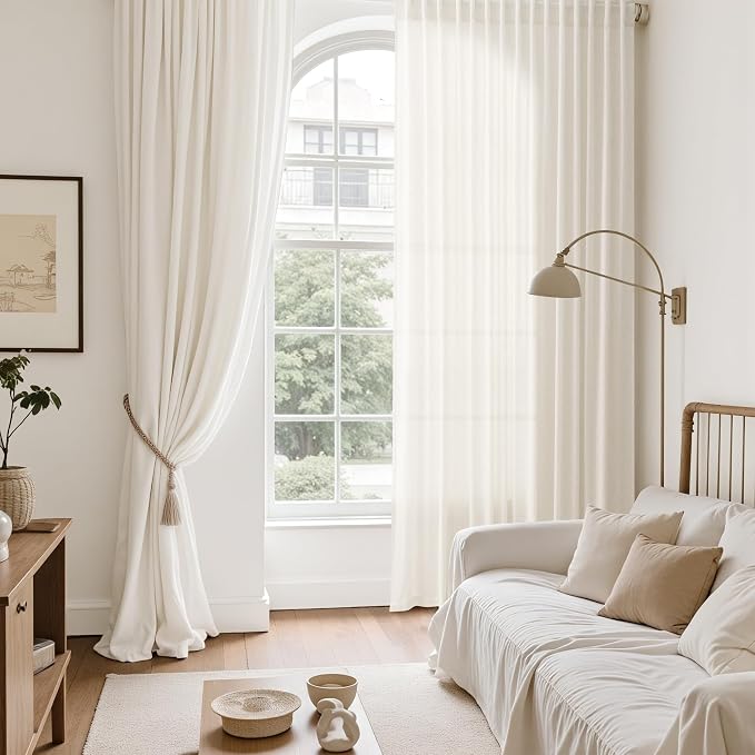 Nanspring Modern Linen Curtains - Image 6