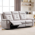 ANJ Power Oversized Reclining Sofa Couch, Breathable Faux Leather 3-Seater by ANJ