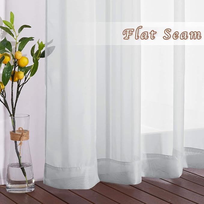NICETOWN Soft Voile Sheer Curtains - Image 6