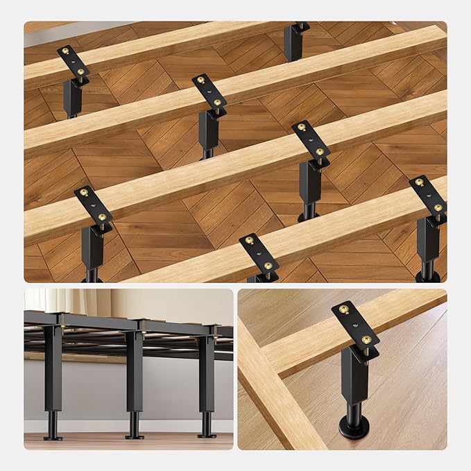 Bed Support Legs, 7.3-12 in Heavy Duty Metal Furniture Feet - Image 6