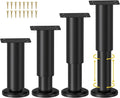 Wlrrcwdttc 4 Pcs Metal Adjustable Furniture Legs 4.72-7.08 inch, Adjustable by Wlrrcwdttc