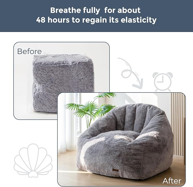 MAXYOYO Giant Bean Bag Chair, Oversized Bean Bag Couch - Image 4
