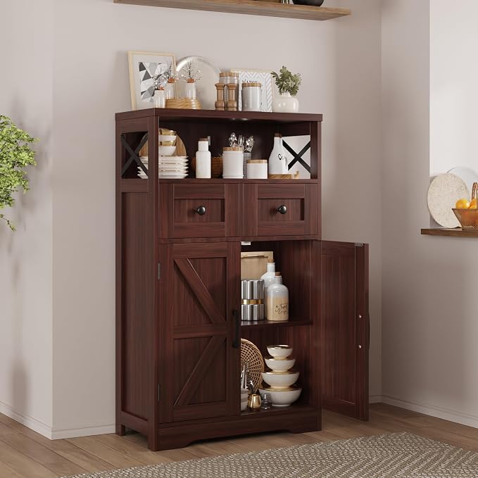 Dark Brown Storage Cabinet - Image 4