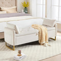 65" End of Bed Storage Bench, Velvet Storage Bench by HOMYKA