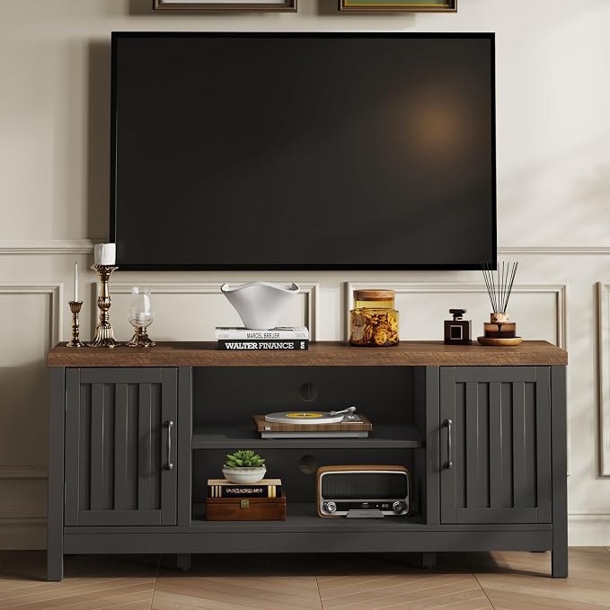 ChooChoo Farmhouse TV Stand for Televisions up to 55 inches, Entertainment - Image 2