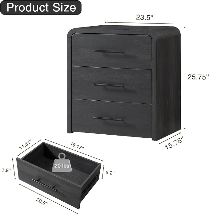 Fatmok 4-Piece Modern Bedroom Furniture Set, 2 Nightstands - Image 3