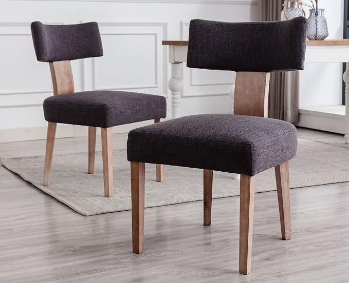VESCASA Upholstered Farmhouse Dining Chairs by VESCASA