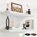 Fun Memories Floating Shelves 32 Inch Long, 9.3 Inch Deep Classic Crown Molding by FunMemories