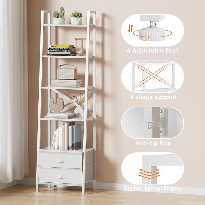 Furologee 5-Tier Ladder Shelf - Image 5