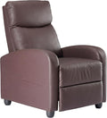 Sweetcrispy Recliner Chair PU Leather Recliner Sofa No Massage, Home Theater by Sweetcrispy