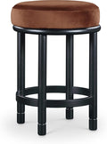 Meridian Furniture 977Cognac-C Monette Collection Art Deco Counter Stool by MeridianFurniture