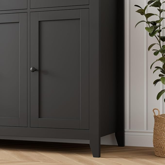 HORSTORS 55" Buffet Cabinet, Modern Farmhouse Sideboard Buffet - Image 7