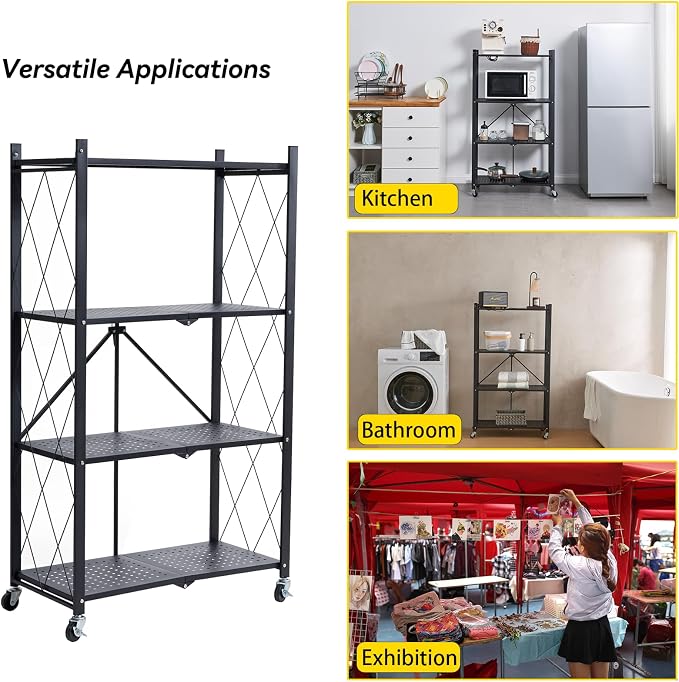 BRIAN & DANY 4-Tier Foldable Storage Shelves - Image 6