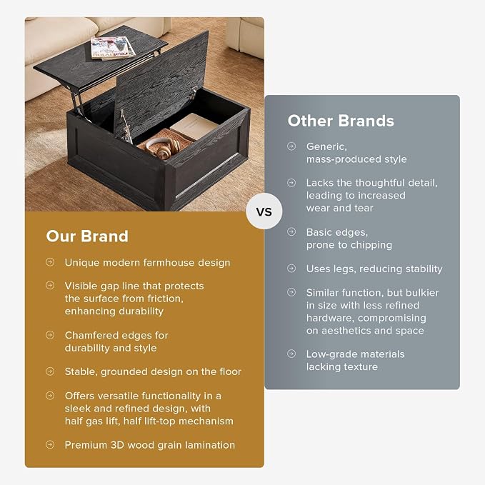 mopio Blake Lift Top Coffee Table - Image 8