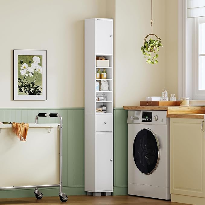 TEENFON Bathroom Cabinet, Narrow Bathroom Storage Cabinet - Image 6