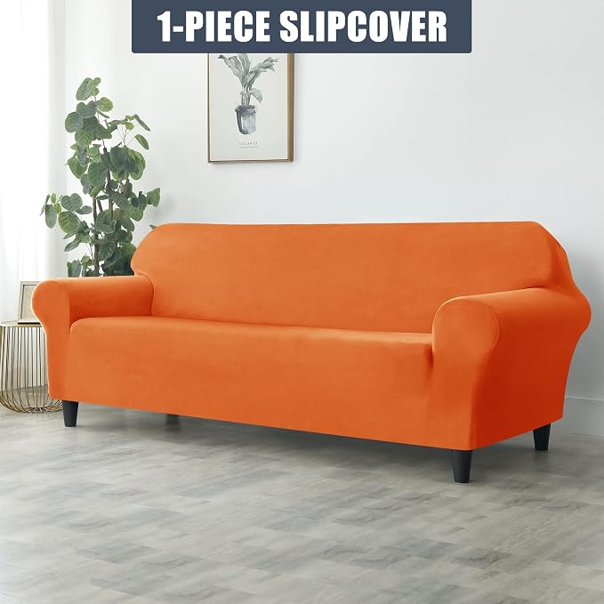 CONRUSER Stretch Sofa Slipcover, Soft Thick Velvet Couch Sofa Cover Furniture - Image 2