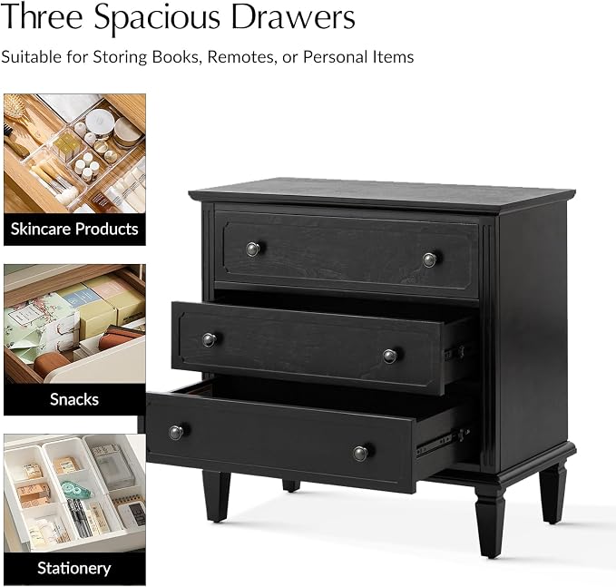HULALA HOME 3 Drawer End Table - Image 5