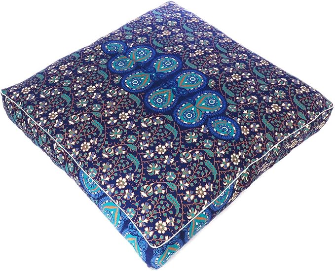 Mandala Floor Pillow Cover Meditation Cushion Seating Throw Hippie Round - Image 5