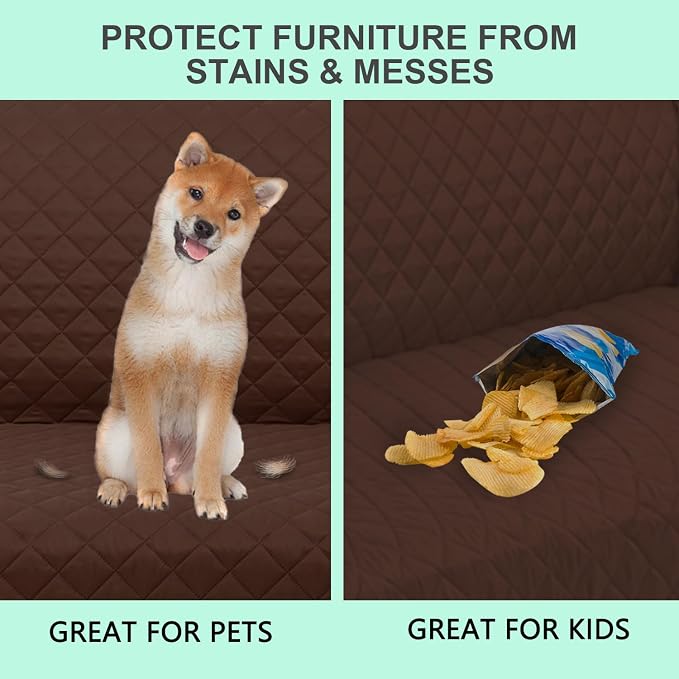 Reversible Loveseat Sofa Covers Couch Cover Furniture Protector - Image 5