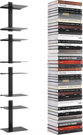 Invisible Floating Bookshelf for Wall, 8 Tier Vertical Spine Book Tower Wall by ART-GIFTREE