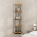 Furinno Turn-N-Tube Storage Shelves, 5-Tier Book Shelf, Corner Shelf, Toolless by Furinno-FitsYourSpaceFitsYourBudget