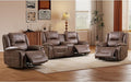 EBELLO Faux Leather Manual Recliner Sofa Set, 2 Seat Reclining Chair and a by EBELLO