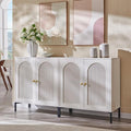 IFBUY Modern Sideboard Buffet Cabinet, 61.75" W Fluted Arched Buffet Cabinet by IFBUYFarmhouseFurniture