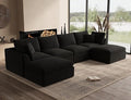ohllob 140" U Shaped Couch, Cloud Sectional Couches by Ohllob