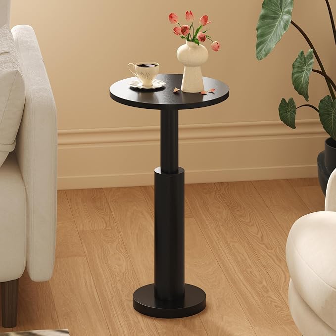 LAATOOREE Small Round Side Tables Set of 2, Drink Tables, Accent Coffee Tables - Image 4