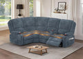 Yolsali Manual Reclining Sectional Sofa Set, 4 Seats Soft Fabric Recliner by SavortheHappyMoments