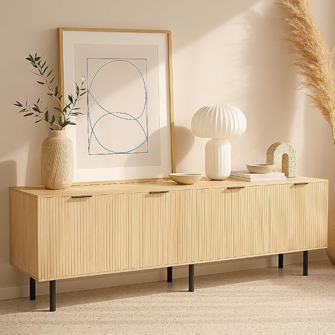 TV Stand for 80 Inch TV, Entertainment Center - Image 2