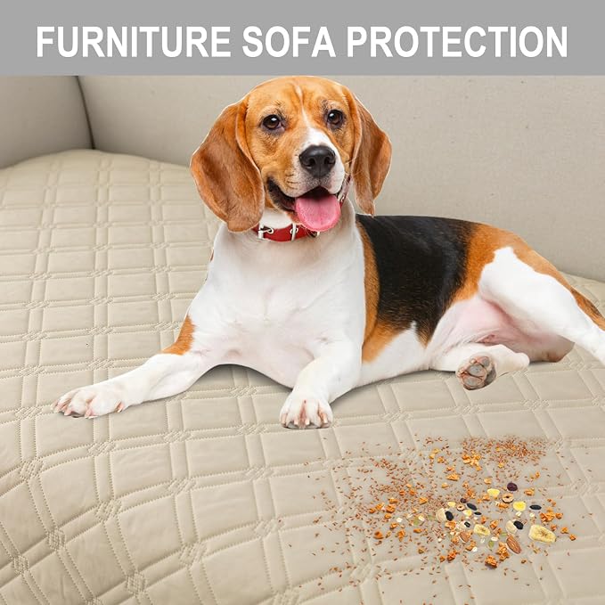 Genina L Shape Couch Cover, Sectional Couch Chaise Covers, Waterproof Washable - Image 5