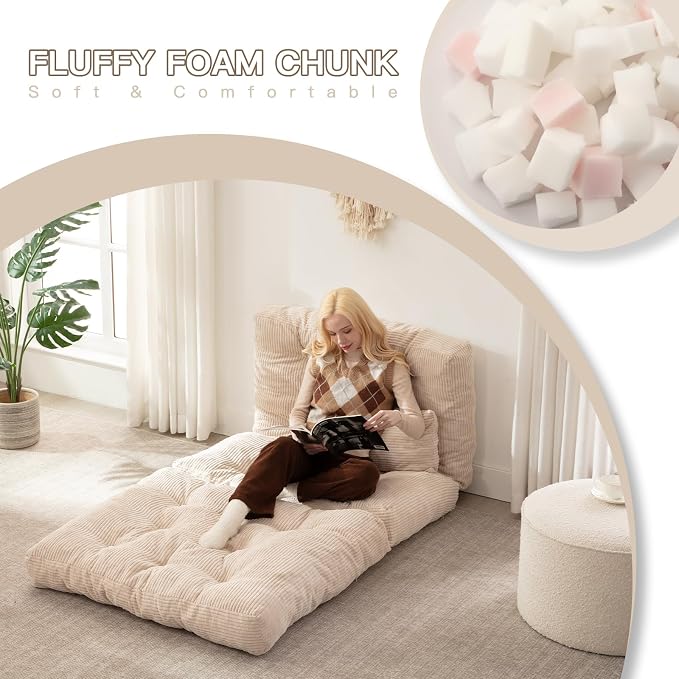 Folding Sofa Bed, Convertible Sleeper Chair - Image 8