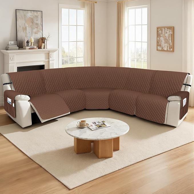 Arfntevss Recliner Sectional Couch Covers 1OO% Waterproof L Shape Sofa Cover - Image 7