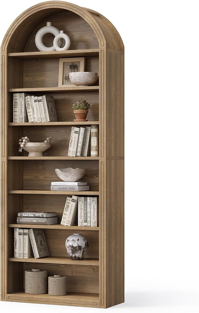 LITTLE TREE 8-Tier Bookcase, 78.7" Tall Bookshelf by LITTLETREE