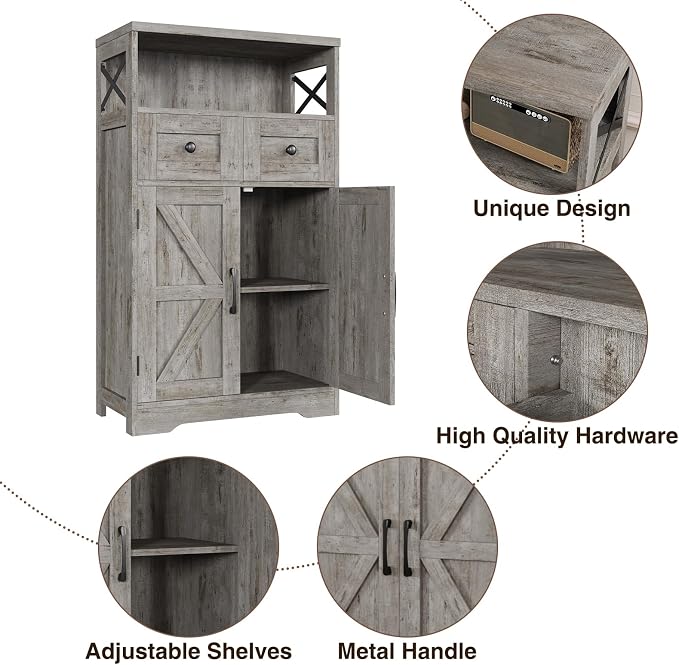 Befrases Farmhouse Storage Cabinet - Image 7