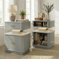 Nightstands Set of 2 with Charging Station, Modern Night Stands Set 2 with by Akmakm