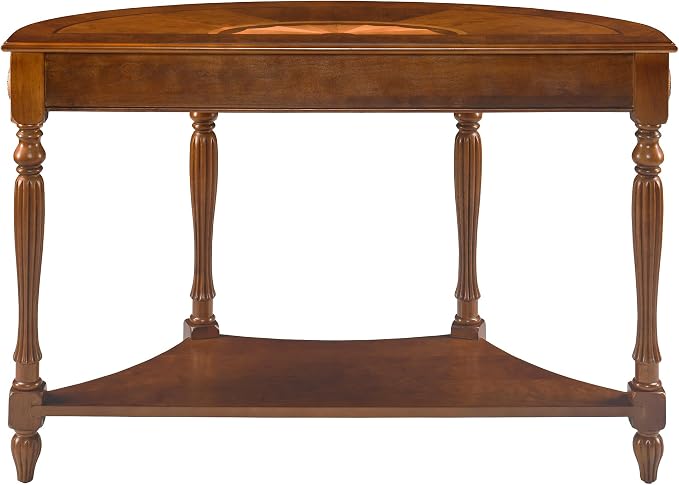 Solid Wood Semi-Circle Console Table - Image 7