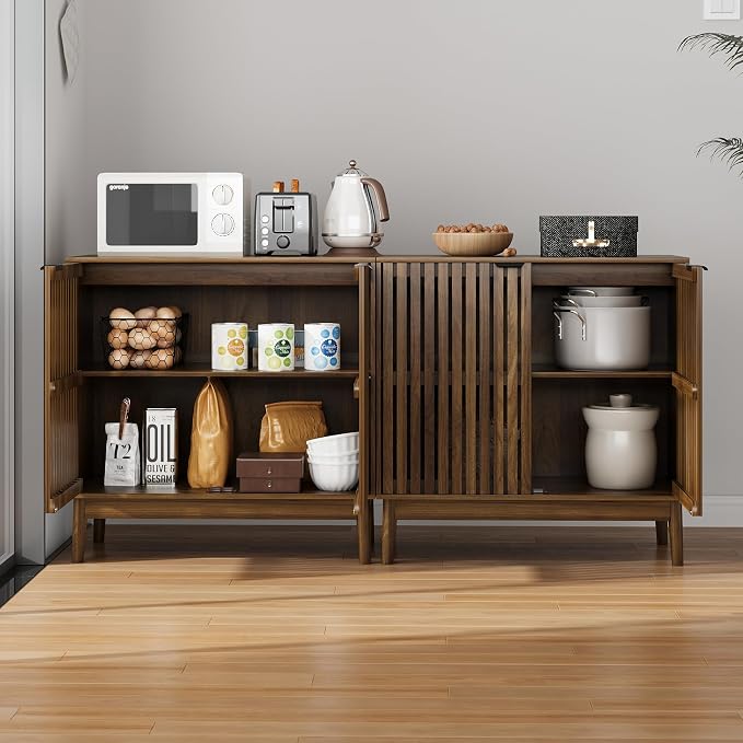 Kiasthome Wooden Sideboard Buffet Cabinet - Image 6