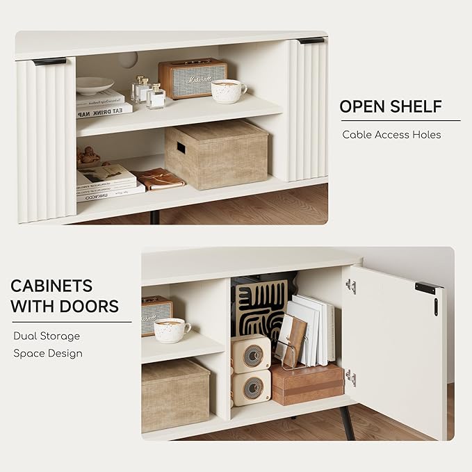 Fatmok 58" Fluted TV Stand - Image 4