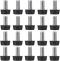 M8 Thread Adjustable Furniture Levelers Screw in Threaded 20 Pcs, Galvanized by EZALOR