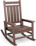 SERWALL Outdoor Rocking Chair, HDPE Rocking Chair by SERWALL