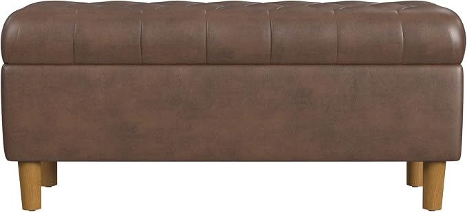 Homepop Home Decor | Tufted Ainsley Button Storage Ottoman Bench by HomePop