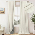 108 Inch Curtains 2 Panel Set Burg Modern Dark Out Curtains by Pitalk
