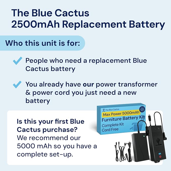 Blue Cactus Replacement Battery Pack - Image 2