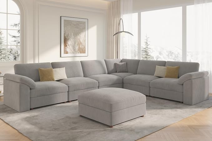 EASE MOOSE Oversized Sectional Modular Sofa, Large Sectional Couch Wide Deep - Image 4