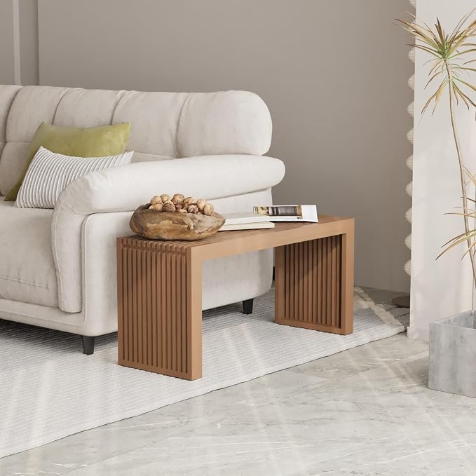 Bamboo Small Dining Bench, Farmhouse Bench - Image 7