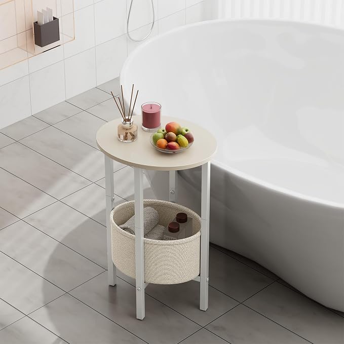 Vagusicc Side Table, Round End Table - Image 4