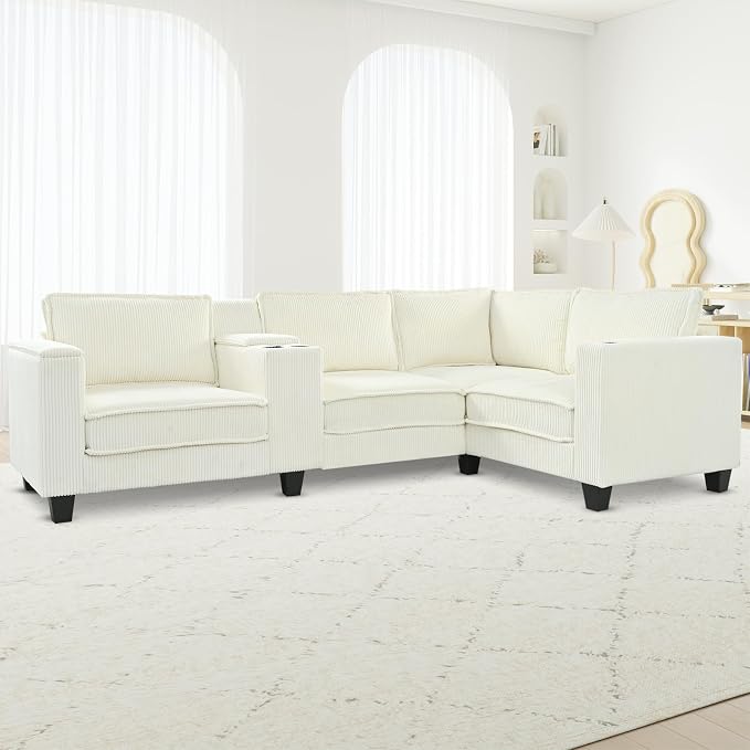 Ball & Cast 105.5" L-Shaped Sectional Sofa Bed by BallCast